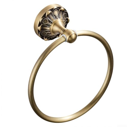Desiumite Vintage Bronze Messing Handtuchring Wandmontage Badezimmer Zubehör Runder Handtuchhalter für Schlafzimmer Küche oder Wohnzimmer mit Installation Desiumite Vintage Bronze Messing Handtuchring Wandmontage Badezimmer Zubehör Runder Handtuchhalter für Schlafzimmer Küche oder Wohnzimmer mit Installation von Desiumite