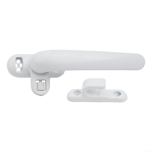 Desiumite Vorreibergriff aus Aluminiumlegierung, Diebstahlschutz für Tür und Fenster, flacher, bequemer Griff, einfache Installation, Hardware für Küche, Bad, Schlafzimmer, Büro (weiß rechts) von Desiumite