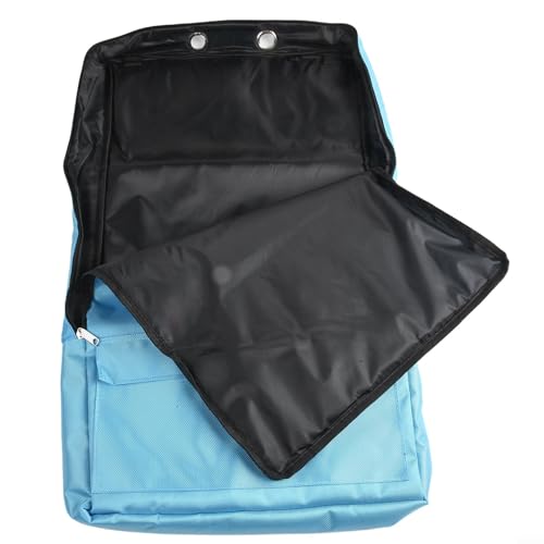 Desiumite Wasserdichte Aufbewahrungstasche für Pferde und Halfter mit 3 Haken, großer Polyester-Organizer mit verstellbaren Riemen und Taschen für Stall (dunkelblaugrün) von Desiumite