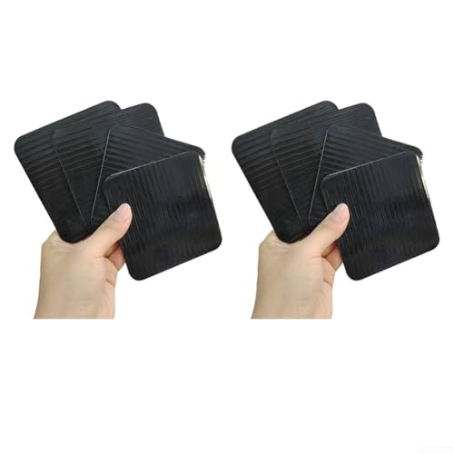 Desiumite Wiederverwendbare Teppich-Anti-Rutsch-Pads Bodenschutzmatte abnehmbare Teppich-Greiferaufkleber für Wohnzimmer Badezimmer Hartholzfliesen außen 8 Stück (2) von Desiumite