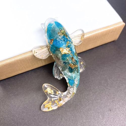 Elegante künstliche Koi-Fische, Ornament für Zuhause und Büro, Dekoration, schön für Kristall-Design für Schreibtisch und Auto (26) von Desiumite