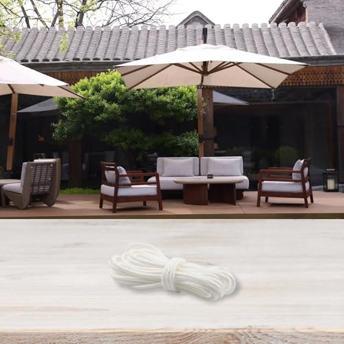 Ersatzschnur für Terrassenschirm, starkes Nylonseil für zuverlässigen Einsatz mit Outdoor-Regenschirmen während Picknicks und Strand (3,7 m) von Desiumite