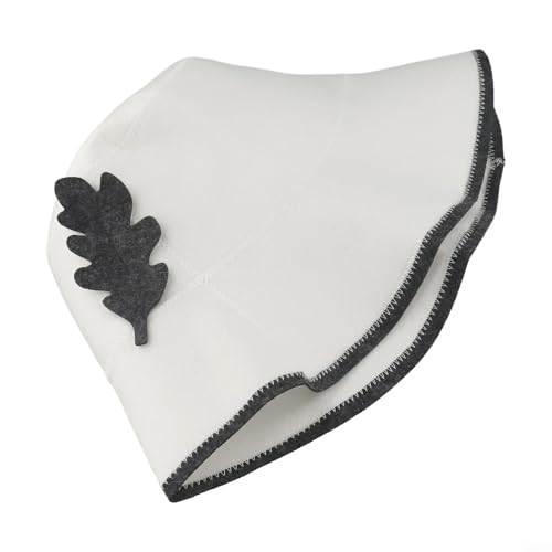 Essential Sauna Zubehör Unisex Fisherman Filzhut mit Isolationseigenschaften (weiß) von Desiumite