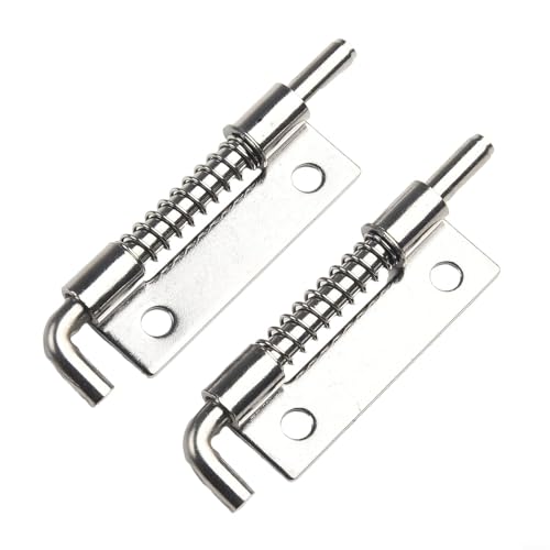 Federriegel aus Edelstahl, zur Sicherung von Türen, Schränken und Truhen, für den Heimgebrauch, 2 Stück von Desiumite