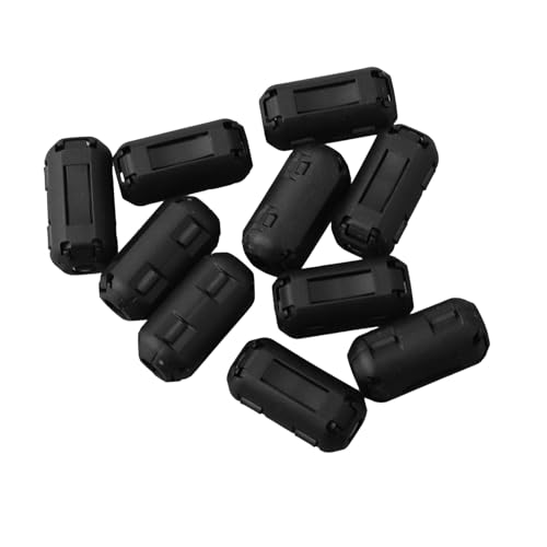 Ferrit-Rauschunterdrückungs-Filterringe für Kabel, 10 Stück, zum Anklippen für USB, Audio und Videokabel, Signalverbesserung (5 mm) von Desiumite