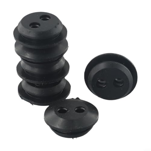 Gummidichtungen für Kraftstofftankdichtung, 2-Loch-Design für Heckenschere, 6 Stück Gummidichtungen für Kraftstofftankdichtung, 2-Loch-Design für Heckenschere, 6 Stück von Desiumite