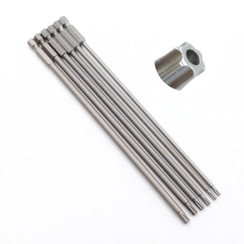 Hochleistungs-Magnet-Torx-Schraubendreher-Bits Set T8 bis T40 mit 1/10.2 cm Sechskant () von Desiumite