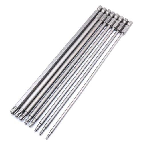 Hochleistungs-Magnet-Torx-Schraubendreher-Bits Set T8 bis T40 mit 1/10.2 cm Sechskant () von Desiumite