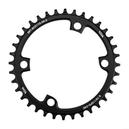 Hochleistungs-Rennrad-Kettenblatt 110BCD, 4 Schrauben, erhältlich in 36T, 38T, 40T, 42T, 44T, entworfen für 9 11-Gang-Systeme (36T) von Desiumite