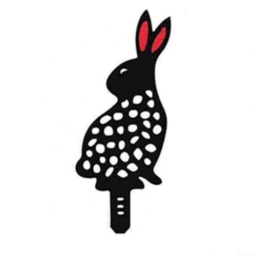 Iron Bunny Dekoration für den Außenbereich, ideal für Ostern und Frühlingsmotive (A 25 x 10,5 cm) von Desiumite