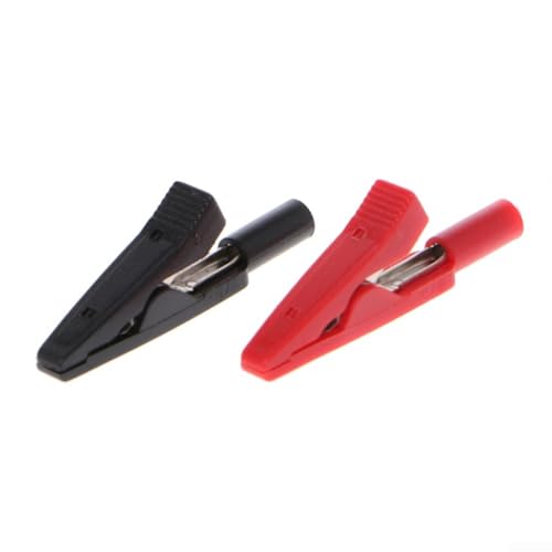 Isolierte Bananen-Adapter-Clips, 2 mm, für elektrische Messanwendungen, 2 Stück Isolierte Bananen-Adapter-Clips, 2 mm, für elektrische Messanwendungen, 2 Stück von Desiumite