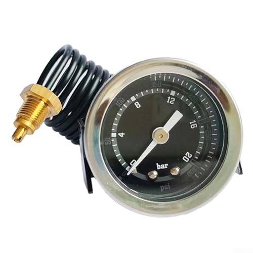 Kapillar-Manometer für Milchaufschäumer und Kaffeemaschinen mit flexiblen Installationsmöglichkeiten (20bar PT1/8) von Desiumite