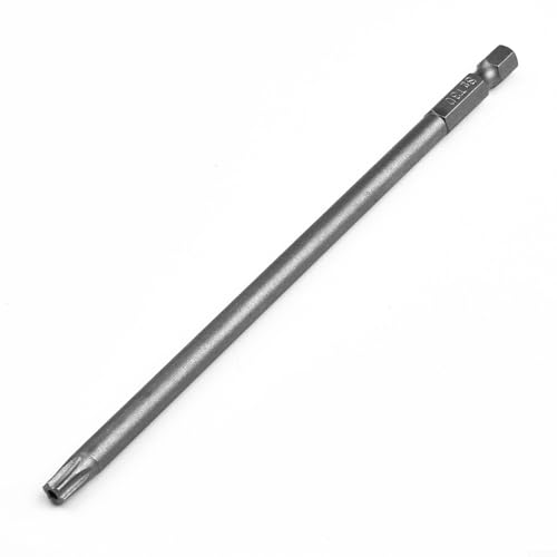 Magnetisch für Torx-Schraubendreher-Bit, 150 mm lang, für Größen T8 bis T40, mit 1/4-Zoll-Sechskantschaft, legierter Stahl, für den industriellen Einsatz geeignet () von Desiumite