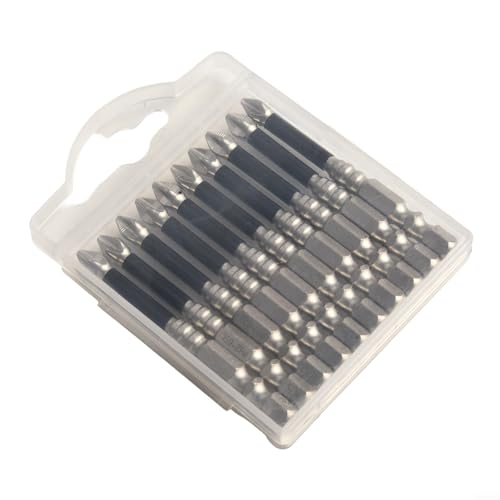Magnetisches Schraubendreher-Bit-Set aus legiertem Stahl, für hochfeste Fahrarbeiten mit elektrischen Schraubendrehern und Handbohrmaschinen (65 mm), 10 Stück von Desiumite