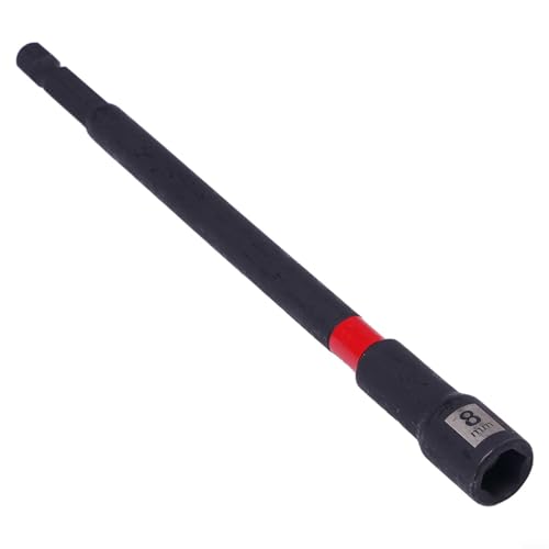 Magnetisches Steckschlüssel-Set, 15,2 cm lang, Innensechskant-Adapter für Schlagbohrmaschinen, Größen 6/8/10/12/14 mm, Stahllegierung (8 mm) von Desiumite