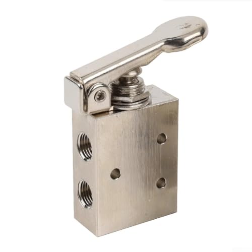 Mechanisches Luftsteuerungsventil aus Messing, 2 Positionen, 35 Wege, gebaut für Haltbarkeit und Hochdruckanwendungen mit hervorragender Abdichtung (TAC2-31P (TAC2-3P (Taste)) von Desiumite