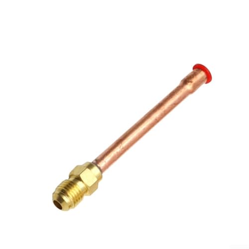 Messing 45 Grad Kupferrohr Rohr Fitting Connector Adapter Geeignet für Klimaanlage und Kühlung Hardware (2 Punkte φ6,35) von Desiumite