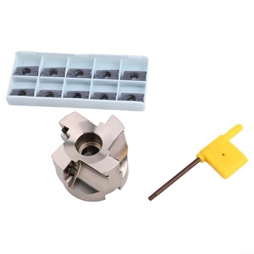 Planfräser 50 mm 5-schneidig mit APMT1604 Hartmetalleinsätzen inkl. T15 Schraubenschlüssel CNC Metallbearbeitung Schaftfräser Set BAP400R-50-22 für Stahlbearbeitung Planfräser 50 mm 5-schneidig mit APMT1604 Hartmetalleinsätzen inkl. T15 Schraubenschlüssel CNC Metallbearbeitung Schaftfräser Set BAP400R-50-22 für Stahlbearbeitung von Desiumite