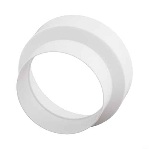 Robuster ABS für Kanalreduzierer Adapter für Lüftungsanlagen, verbindet verschiedene Größen für Wäschetrockner und Dunstabzugshauben (80-100) von Desiumite