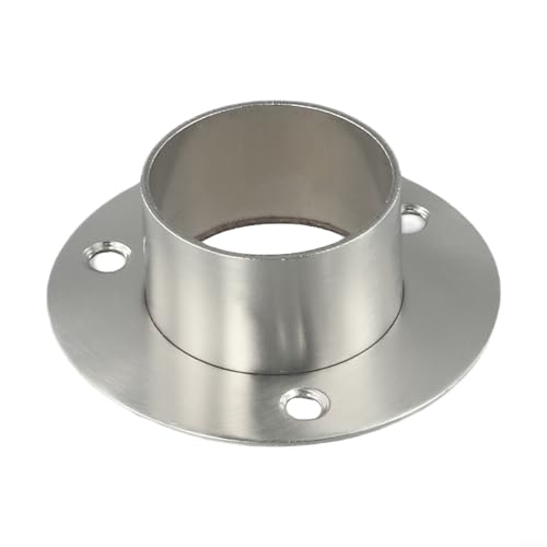Runde Flanschhalterung für Edelstahl-Handläufe, passend für 38 mm und 51 mm Rohre, für Kleiderschrank und Display (38 mm) von Desiumite