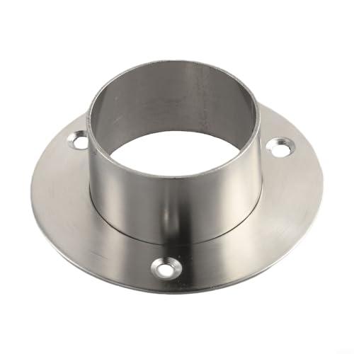 Runde Flanschhalterung für Edelstahl-Handläufe, passend für 38 mm und 51 mm Rohre, für Kleiderschrank und Display (51 mm) von Desiumite