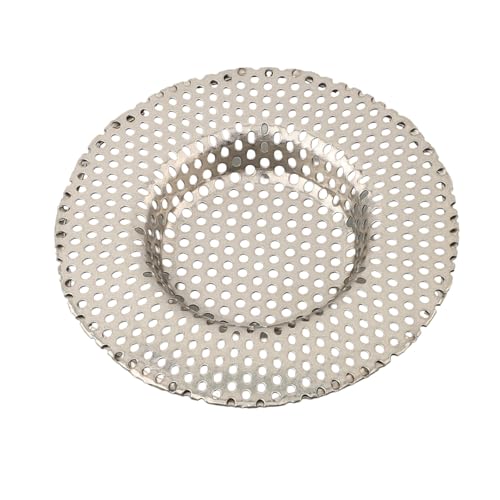 Schlankes Design Edelstahl-Spülbeckenfilter zum Auffangen von Haarabfällen in Badewannen oder Duschen mit einfacher Handhabung (7 cm) von Desiumite