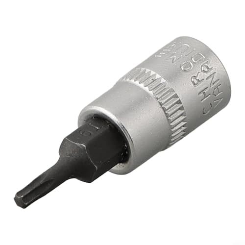 Single für Torx Bit Stecknuss kompatibel mit Schraubendrehern von Größe T8 bis T40, perfektes Werkzeug für alle Reparaturarbeiten (T8) von Desiumite