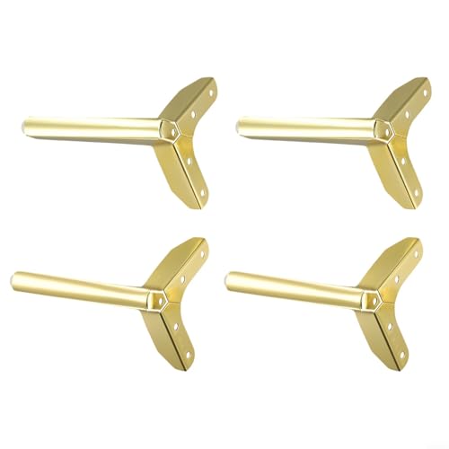 Stabile Ersatz-Metallbeine zur einfachen Verbesserung der Höhe Ihres Sofas oder Bettes (Gold, 15 cm) von Desiumite