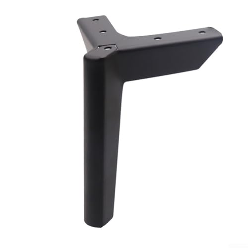 Stabile Ersatz-Metallbeine zur einfachen Verbesserung der Höhe Ihres Sofas oder Bettes (schwarz, 10 cm) von Desiumite