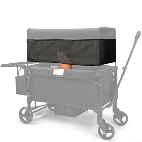 Verstellbarer Sonnenschutz für Kinderwagen mit 4-seitigem atmungsaktivem Design für verbesserten Schutz (259,1 x 33 cm) von Desiumite