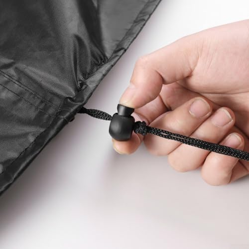 Wetterfeste, runde Möbelabdeckung für Outdoor-Tische und Stuhl-Sets und leicht zu reinigen (204 x 60 cm) von Desiumite