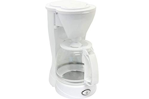 Kaffeemaschine Deski 800 Watt bis 12 Tassen 1,5 Ltr. weiß von Deski