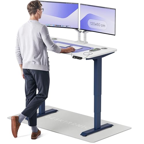 Desktronic Höhenverstellbarer Schreibtisch (120x60cm) – Elektrisch höhenverstellbar mit flüsterleisem Dual-Motor & Touchscreen – Hohe Tragfähigkeit – Stehtisch HomePro von Desktronic