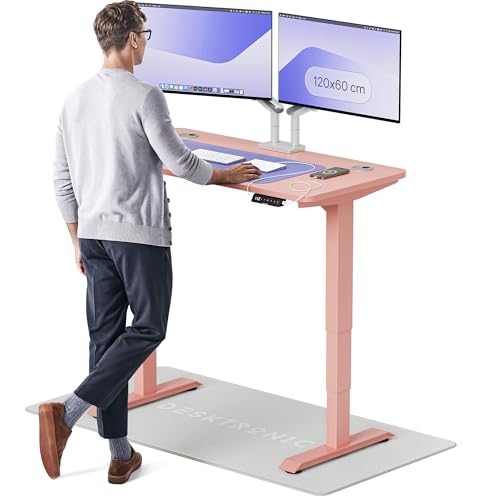 Desktronic Höhenverstellbarer Schreibtisch (120x60cm) – Elektrisch höhenverstellbar mit flüsterleisem Dual-Motor & Touchscreen – Hohe Tragfähigkeit – Stehtisch HomePro von Desktronic