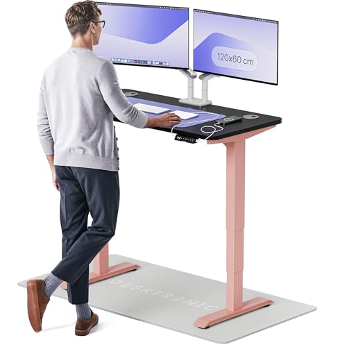 Desktronic Höhenverstellbarer Schreibtisch (120x60cm) – Elektrisch höhenverstellbar mit flüsterleisem Dual-Motor & Touchscreen – Hohe Tragfähigkeit – Stehtisch HomePro von Desktronic