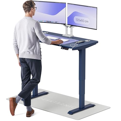 Desktronic Höhenverstellbarer Schreibtisch (120x60cm) – Elektrisch höhenverstellbar mit flüsterleisem Dual-Motor & Touchscreen – Hohe Tragfähigkeit – Stehtisch HomePro von Desktronic
