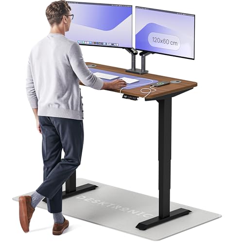 Desktronic Höhenverstellbarer Schreibtisch (120x60cm) - Schreibtisch Höhenverstellbar Elektrisch mit Flüsterleisem Dual-Motor & Touchscreen - Hohe Tragfähigkeit - Stehtisch HomePro von Desktronic