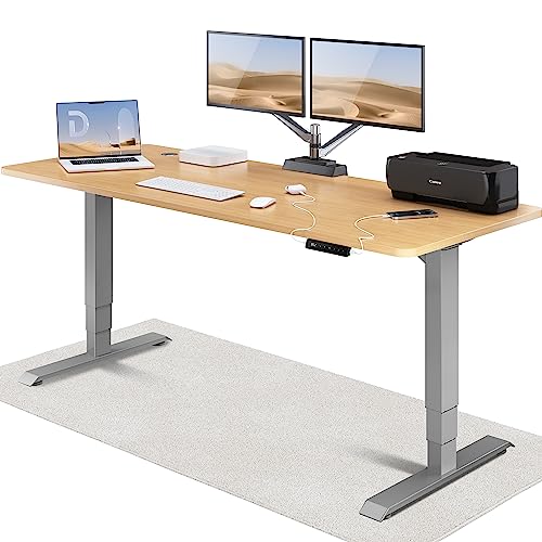 Desktronic Höhenverstellbarer Schreibtisch (200x80cm) - Schreibtisch Höhenverstellbar Elektrisch mit Flüsterleisem Dual-Motor & Touchscreen - Hohe Tragfähigkeit - Stehtisch HomePro von Desktronic