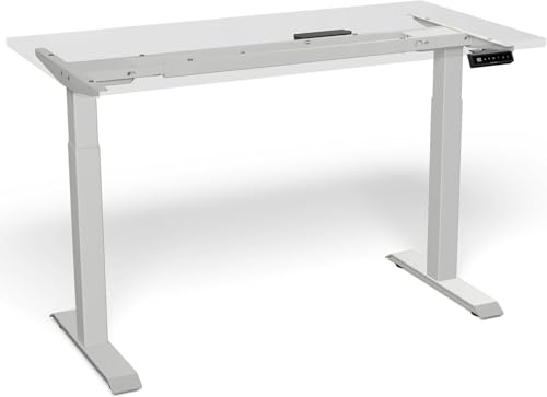 Desktronic Höhenverstellbarer Schreibtisch - Stehpult Tischgestell Elektrisch mit Touchscreen + Ladeanschlüssen - Höhenverstellbar von Desktronic