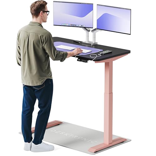 Desktronic HomeOne – Elektrisch höhenverstellbarer Schreibtisch aus, 120 × 60 cm, mit Touchscreen-Steuerung & integrierten USB-A & USB-C Ladeanschlüssen Desktronic HomeOne – Elektrisch höhenverstellbarer Schreibtisch aus, 120 × 60 cm, mit Touchscreen-Steuerung & integrierten USB-A & USB-C Ladeanschlüssen von Desktronic
