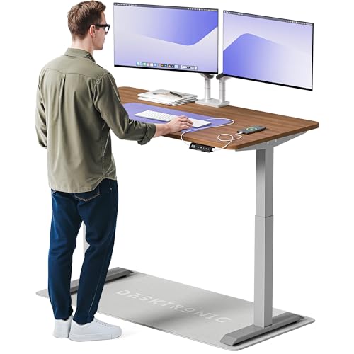 Desktronic Homeone Höhenverstellbarer Schreibtisch 140 × 70 cm – Elektrischer Schreibtisch Mit Zwei Elektrischen Motoren, Touchscreen-Steuerung Und Integrierten USB-a- Und USB-c-ladeanschlüssen von Desktronic
