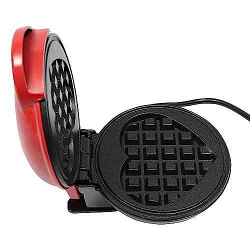 Mini Waffeleisen Herzform, Kleiner Waffelmaker mit Antihaftbeschichtung, Mini-Waffeleisen Macher, Pfannkuchen-Macher für Haushalte, Camper und Wohnmobile geeignet, 12.5 * 16.5 * 8.5cm Mini Waffeleisen Herzform, Kleiner Waffelmaker mit Antihaftbeschichtung, Mini-Waffeleisen Macher, Pfannkuchen-Macher für Haushalte, Camper und Wohnmobile geeignet, 12.5 * 16.5 * 8.5cm von Desnysmf