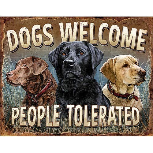 Tin Signs - Dogs Welcome von Tin Signs