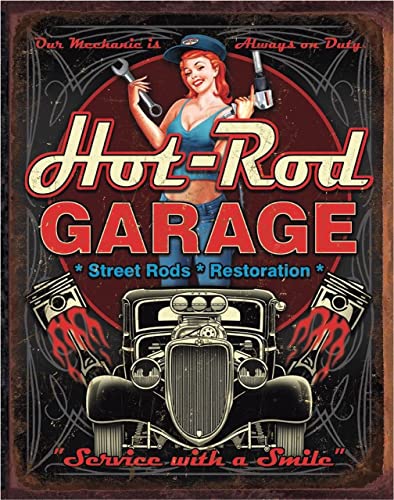 Desperate Hot Rod Garage Pistons Blechschild Flach Neu 31x40cm VS4261 von Desperate Enterprises