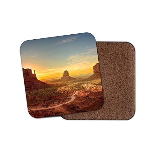 1 x atemberaubende Monument Valley Untersetzer – Arizona USA America Travel Sunset Geschenk #16276 von DestinationVinyl