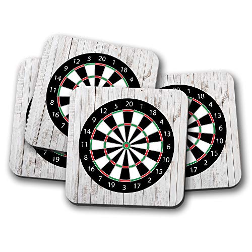 4er-Set – Dartscheibe Untersetzer – Pub Game Dad Brother Uncle Sohn Geburtstag Geschenk #4643 von DestinationVinyl