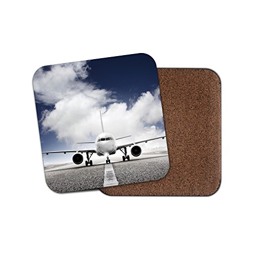 destinationvinyl Aircraft Getränke Untersetzer mit Unterseite aus Kork – Flugzeug Flugzeug Flugzeug Flying # 8224 von DestinationVinyl