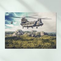 1 X Chinook Hubschrauber Poster - Boeing Military Raf Aircraft Men Teen Mancave Grafik Krieg Wand Foto Druck A4 | A3 A2 #15542 von DestinationVinylLtd