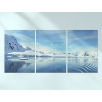 3 X Antarktis Poster - Nordpol Eis Trio Drucke Kunstwerk Kunst Funktion Foto Dekoration Wand Din A4 | A3 Geschenk von DestinationVinylLtd