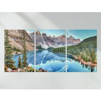 3 X Banff Nationalpark Poster - Kanada Reise See Trio Von Prints Kunstwerk Kunst Feature Foto Dekoration Wanddeko | A4 A3 Geschenk von DestinationVinylLtd